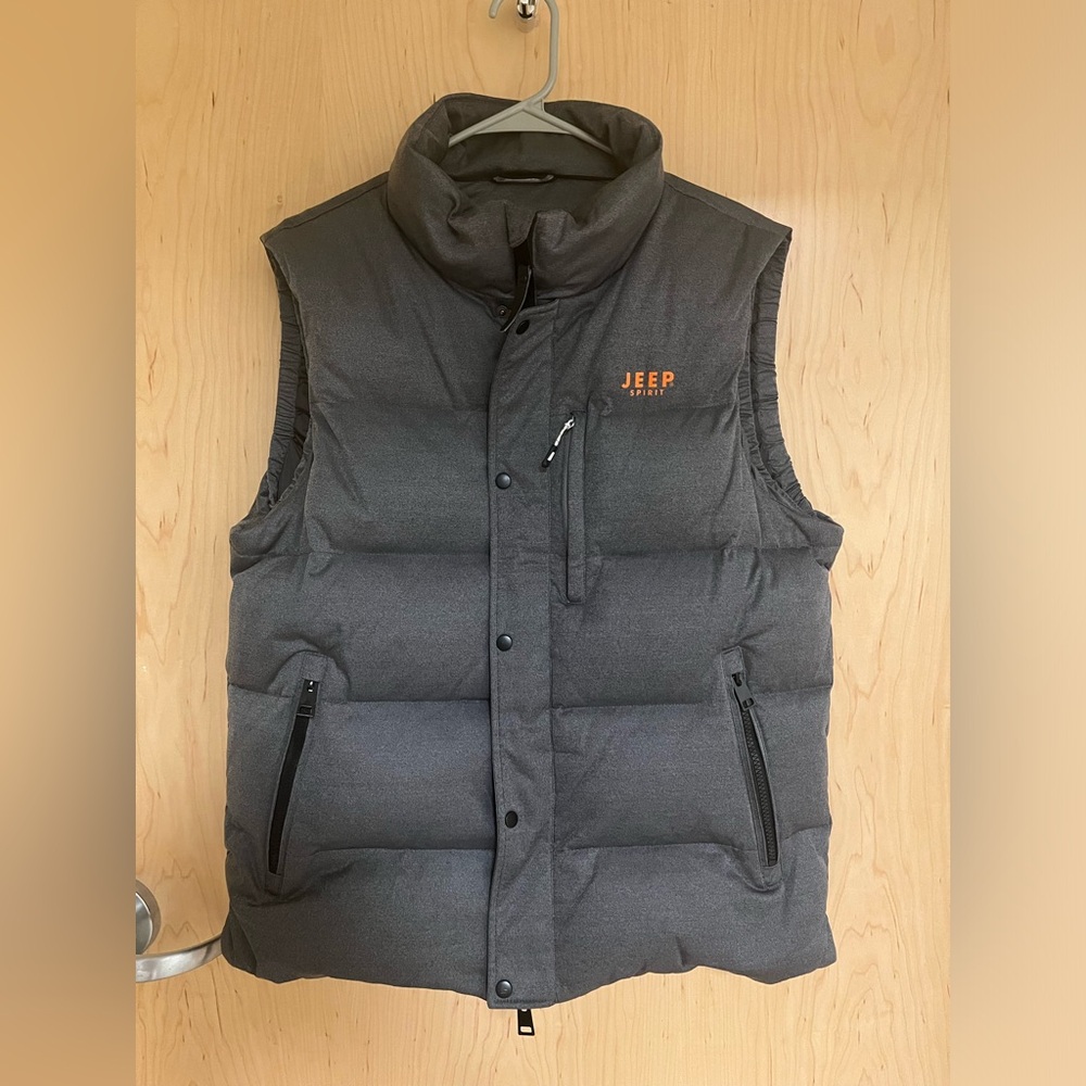 Grey Jeep Spirit down puffer vest